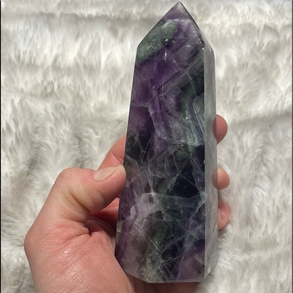 😍❤️ Beautiful  Rainbow Fluorite tower - Picture 4 of 9